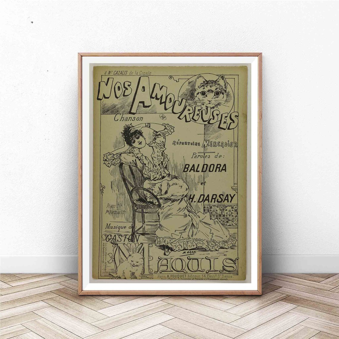 Vintage Paris French Opera Theatre Art Print