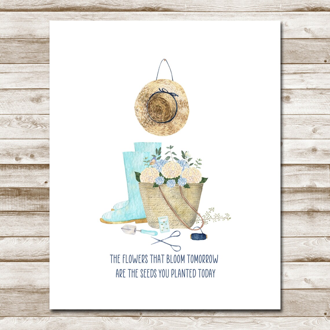 The Flowers That Bloom Tomorrow Art Print, Inspirational Quote - Image 4