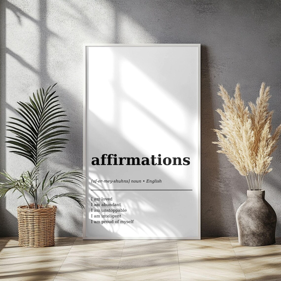 Affirmations Definition, Minimalist Poster - Image 4