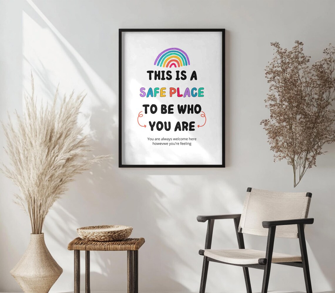This Is A Safe Space, School Counselor Decor - Image 2