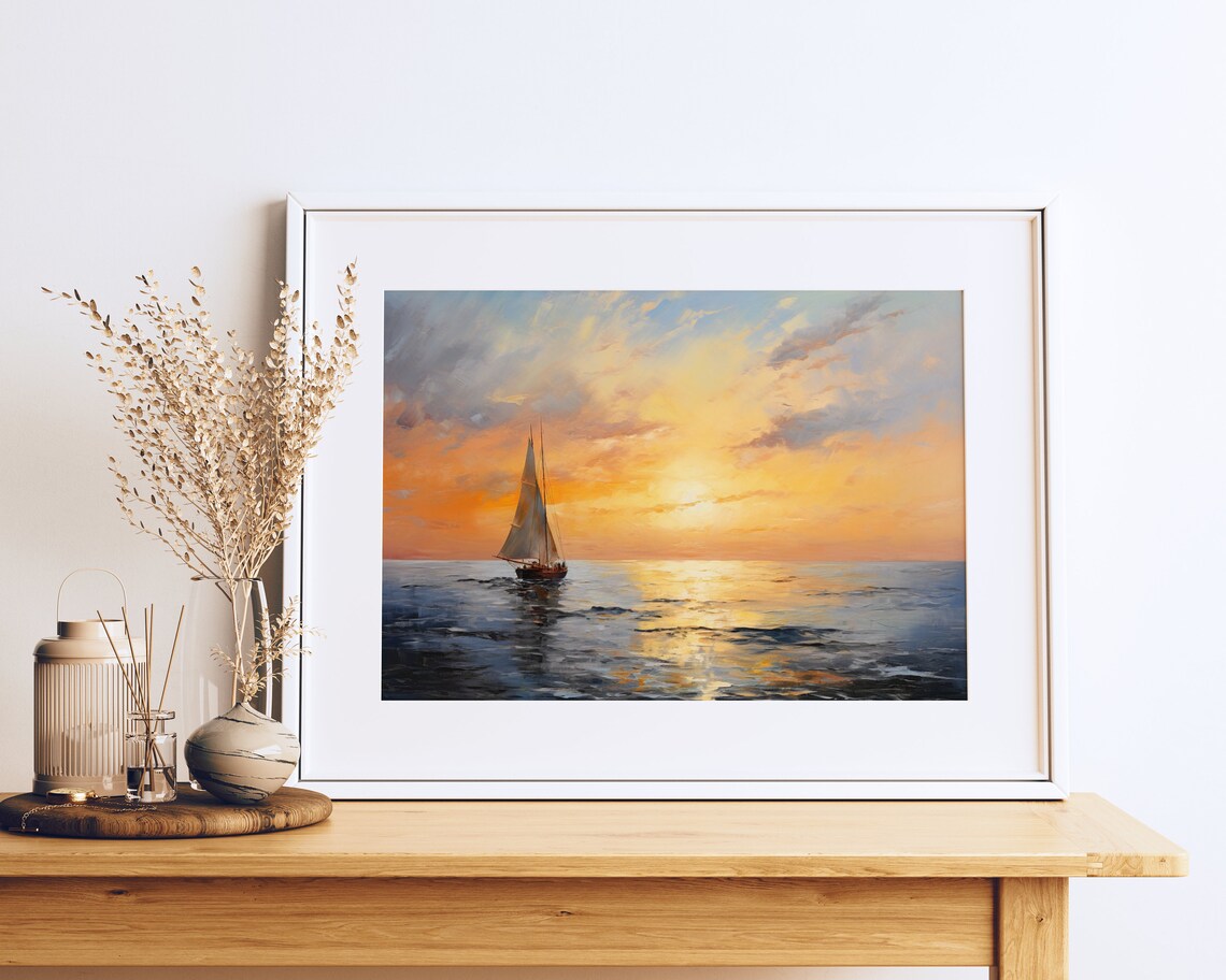 Stella Luv At Dusk, Post Impressionist Seascapes
