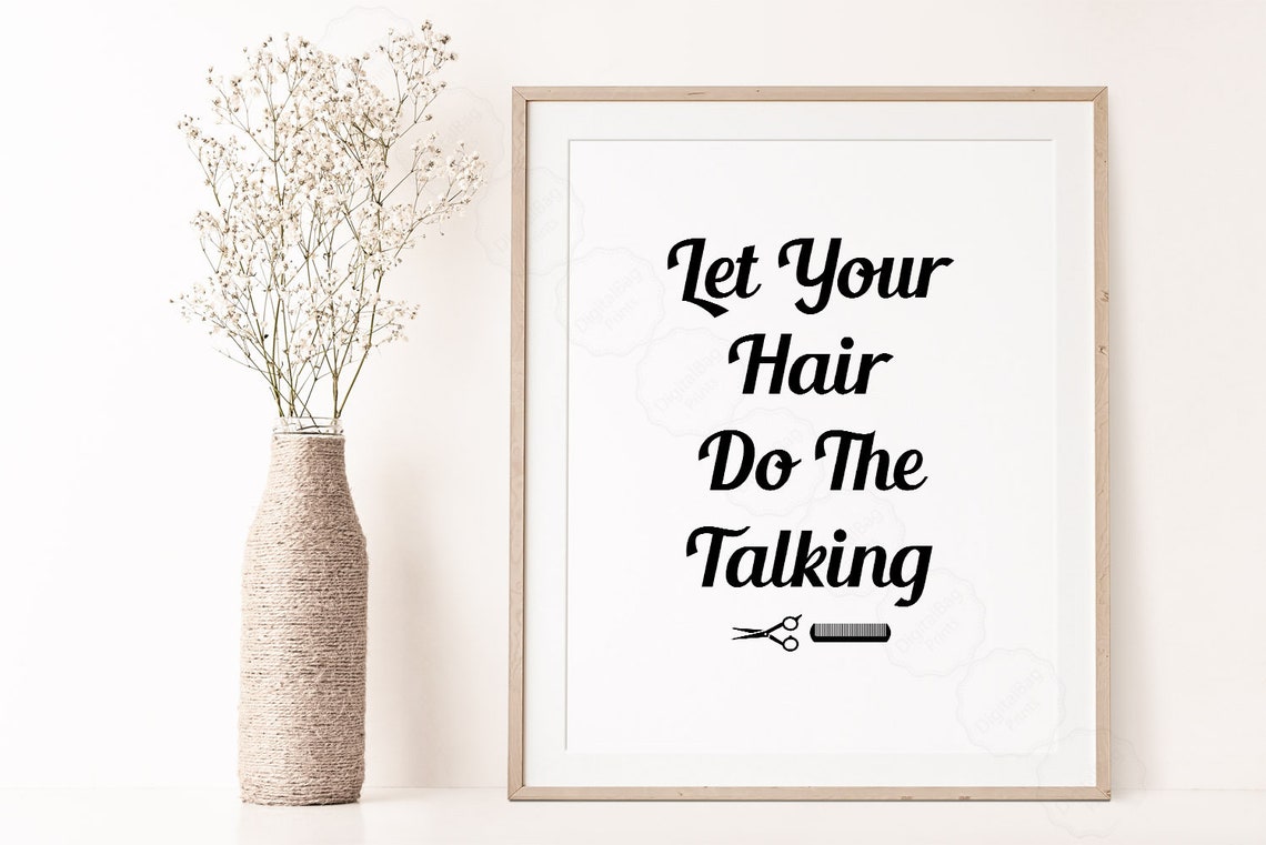 Hair Salon Art Hair Salon Decor Salon Prints Hairstylist Gifts Hairdresser Gifts Salon Wall Art Hairstylist Decor