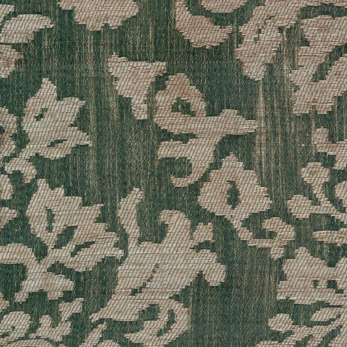 Vintage Dark Green Floral Tapestry Art Print - Image 4