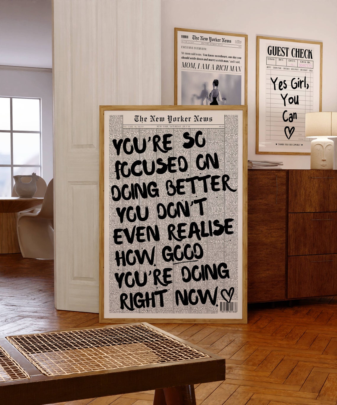 You Are Doing Better Than You Think Kind Motivational Quote Poster