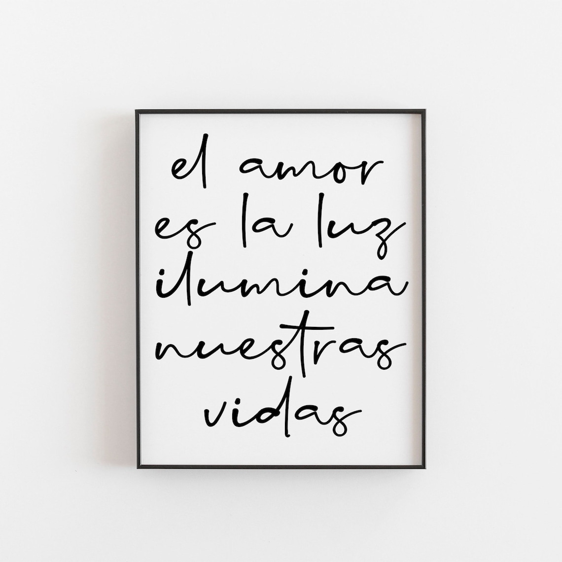Spanish Love Quote Art Print, Inspirational Home Decor