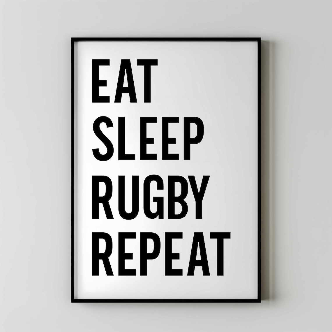 Rugby Motivational Art Print for Players and Fans