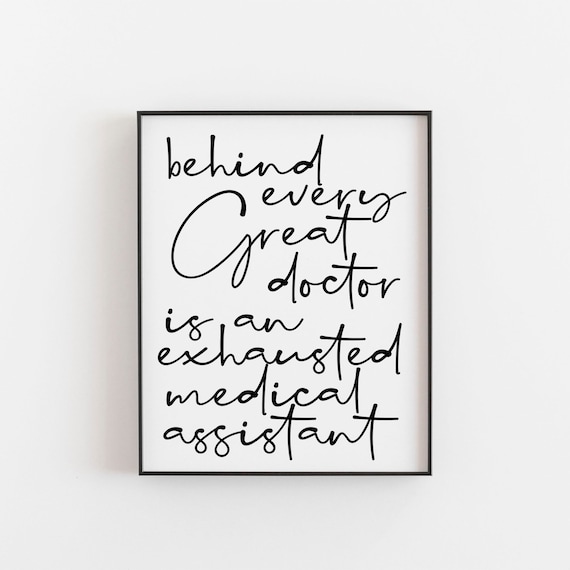 Medical Assistant Gift, Doctor Surgery Art Print