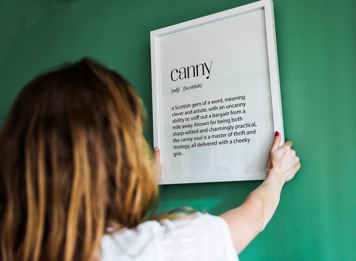 Canny Definition Print, Scottish Slang Poster - Image 2