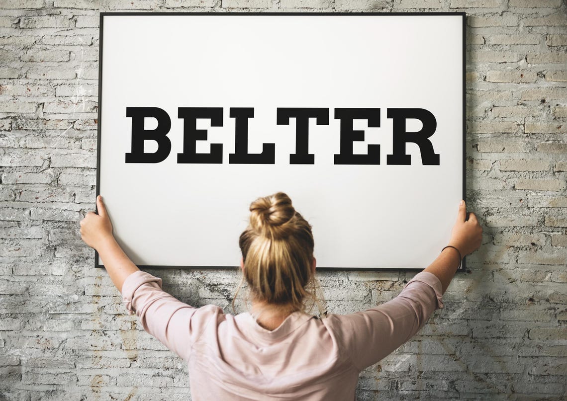 Belter Bold Black Scottish Slang Minimalist Typography Poster - Image 3