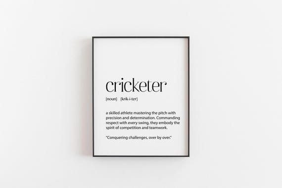 Cricket Definition Gift for Cricketers