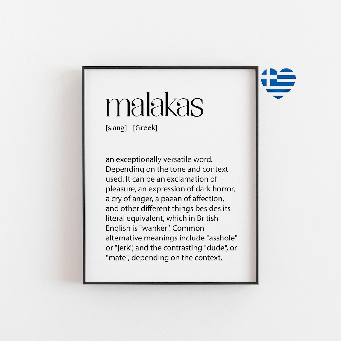 Malakas Greek Art Print, Travel & Places