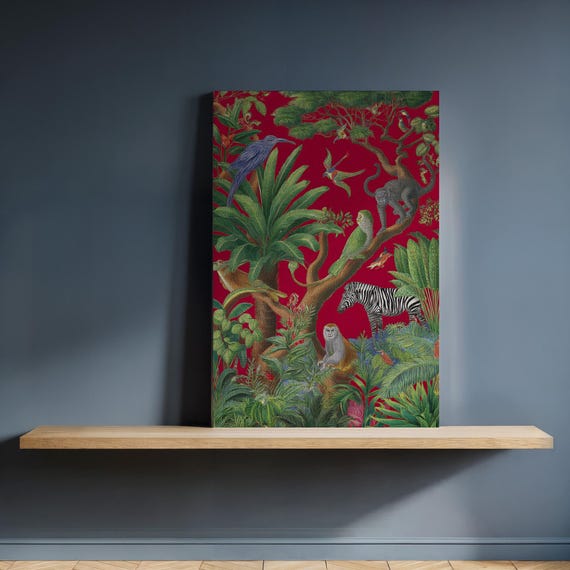 Jungle Animals Tropical Forest Wildlife Art Print
