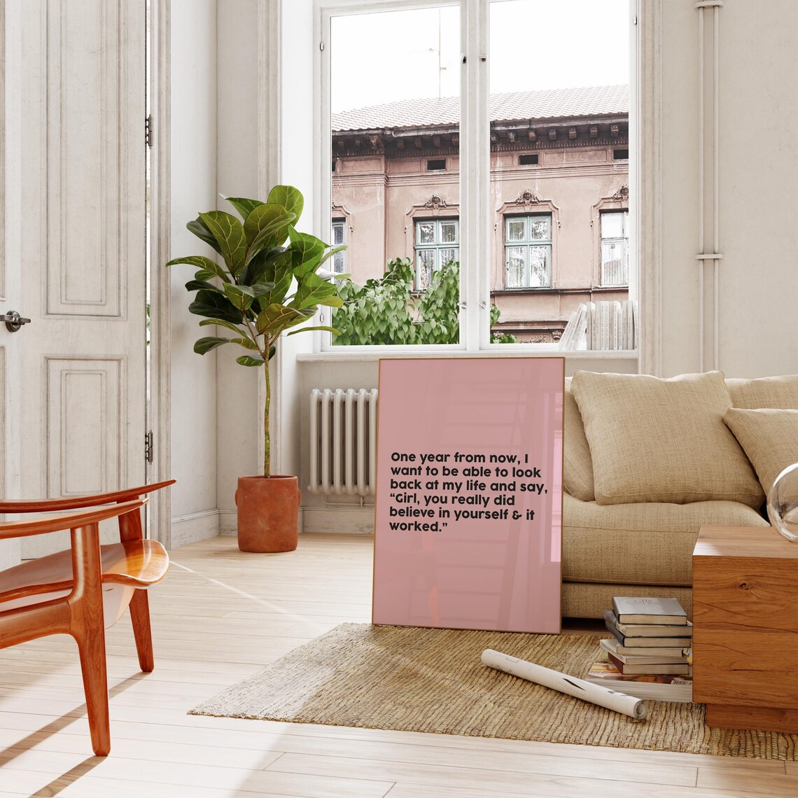 That Girl Pink Poster, Girly Bedroom Art Print - Image 4
