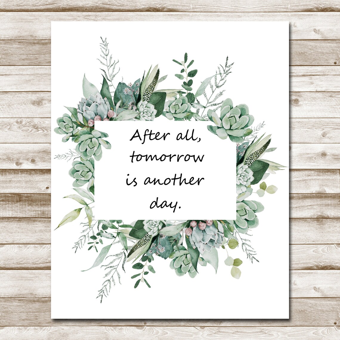 After All Tomorrow Is Another Day Quote Art Print - Image 4