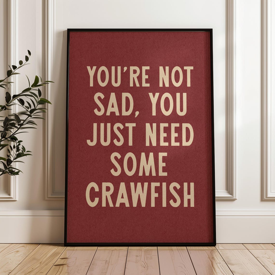 Need Some Crawfish Funny Quote Red Cajun Kitchen Louisiana Wall Poster - Image 3