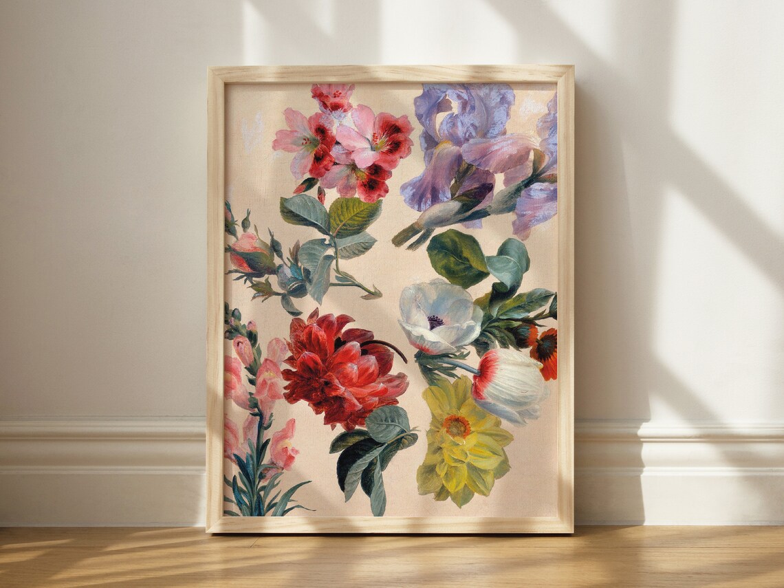 Vintage Floral Botanical Illustration Art Print