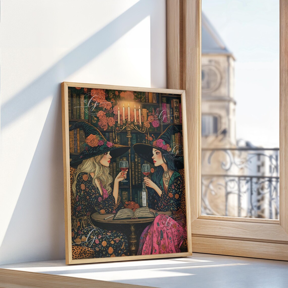 Best Friends Witch Art Print, Witchy Friendship Decor - Image 5