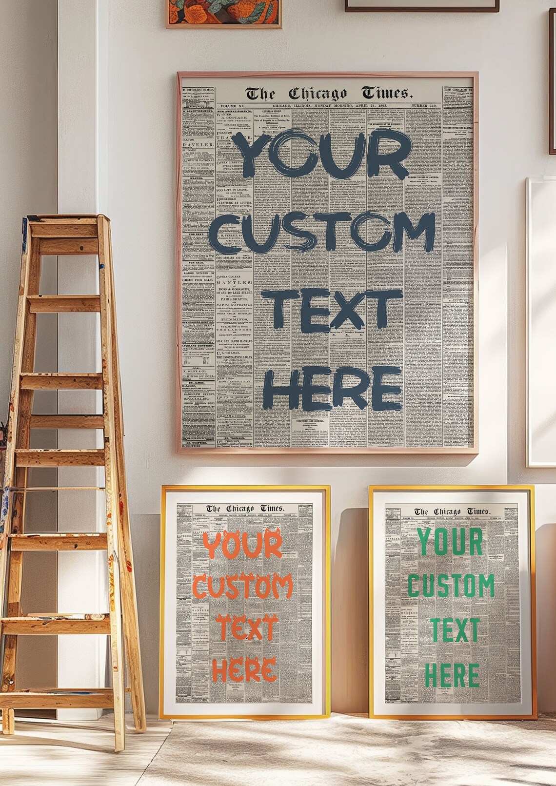 Custom Newspaper Print, New York Retro Wall Art - Image 4