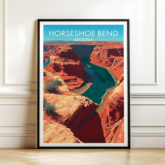 Horseshoe Bend Arizona Canyon Red Rock Colorado River Poster