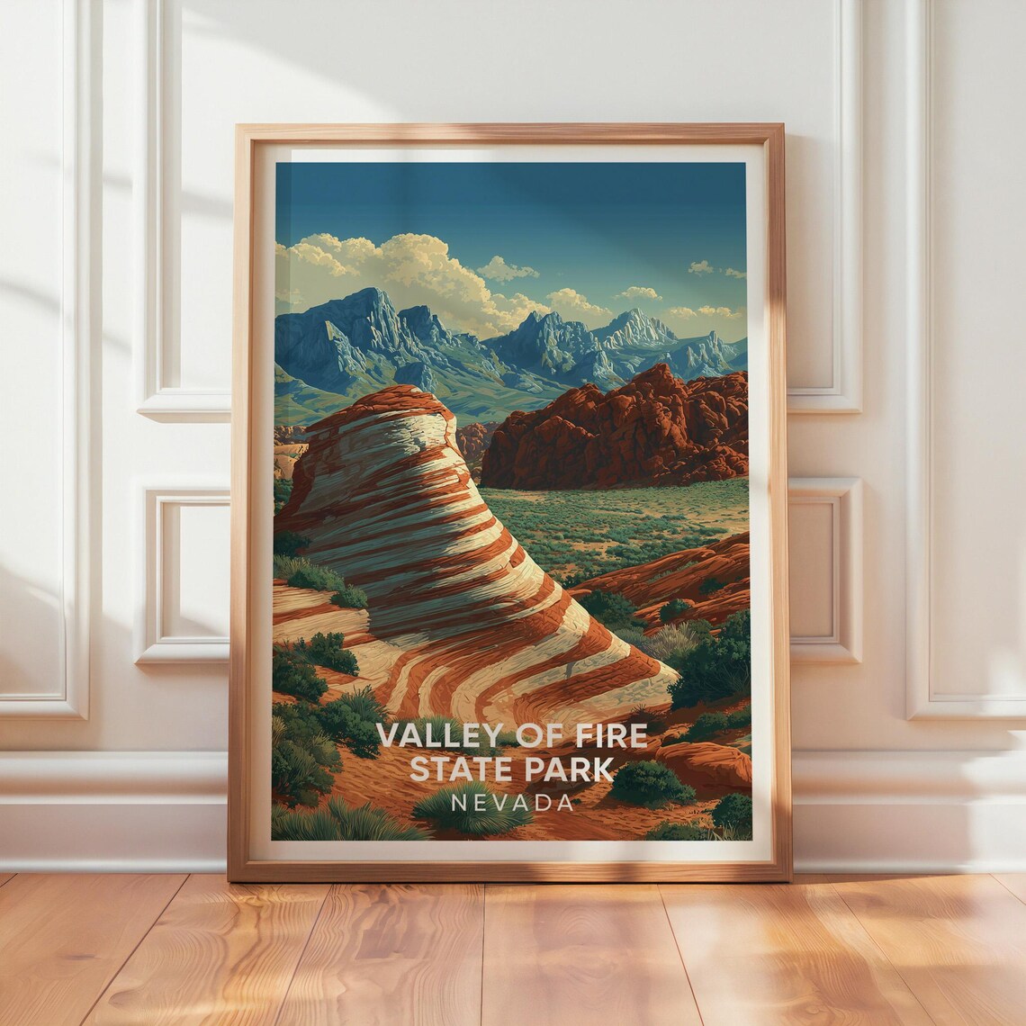 Valley Of Fire State Park Nevada, Vintage Travel Poster