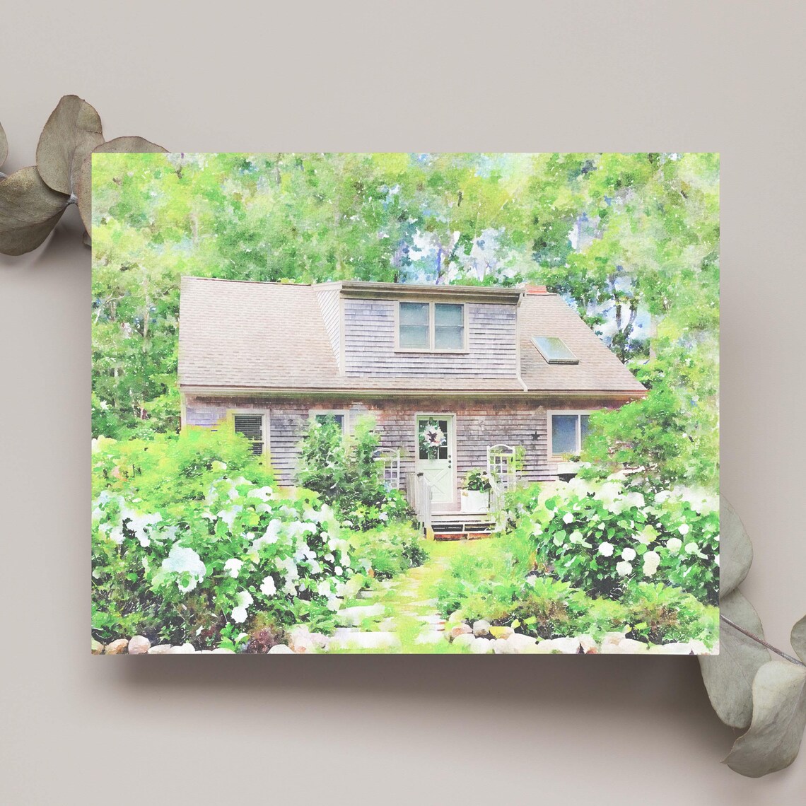 Custom House Portrait - Watercolor Style - Image 4