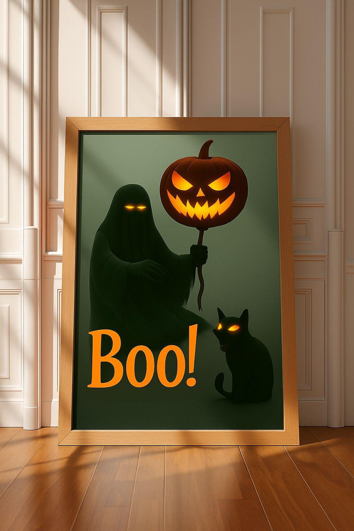 Boo A Scary Halloween Poster Wall Art