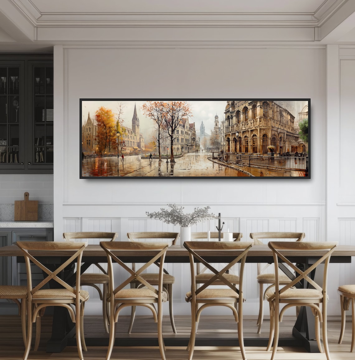 European Town Square Cityscape, Old World Europe Art Print - Image 3