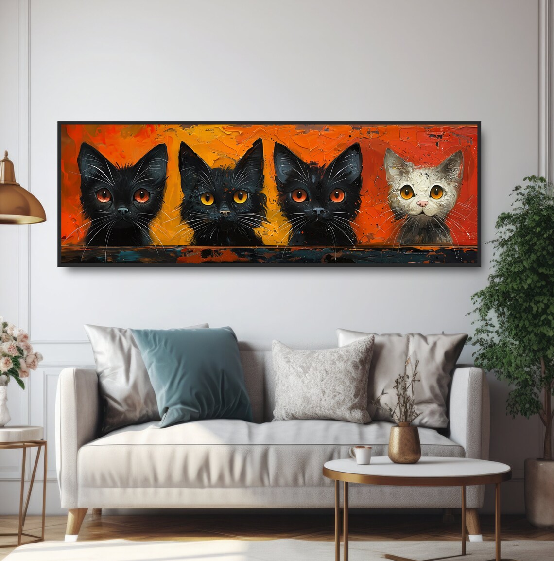 Cute Kittens Diversity, Whimsical Cat Art Print - Image 5