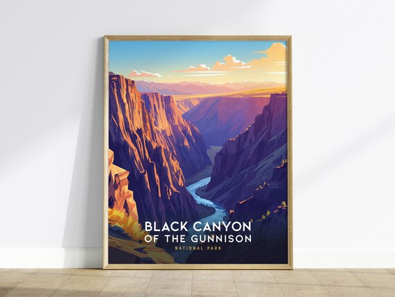 Black Canyon Of The Gunnison National Park Colorado Sunset Poster