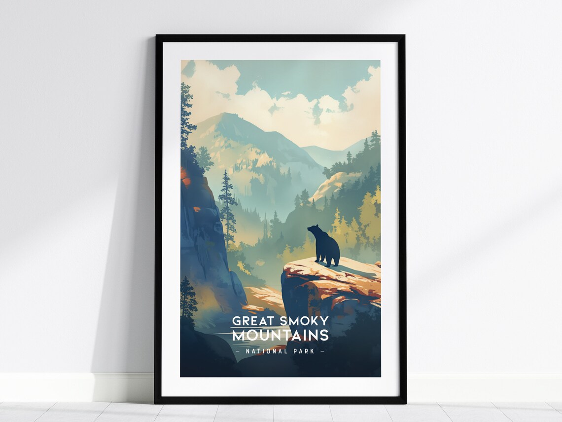 Great Smoky Mountains National Park Minimalist Poster