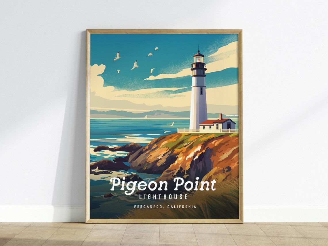 Pigeon Point Lighthouse Coastal Art Print