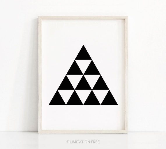 Abstract Geometric Art Print Modern Print Black And White Art Geometric Wall Art Art Art