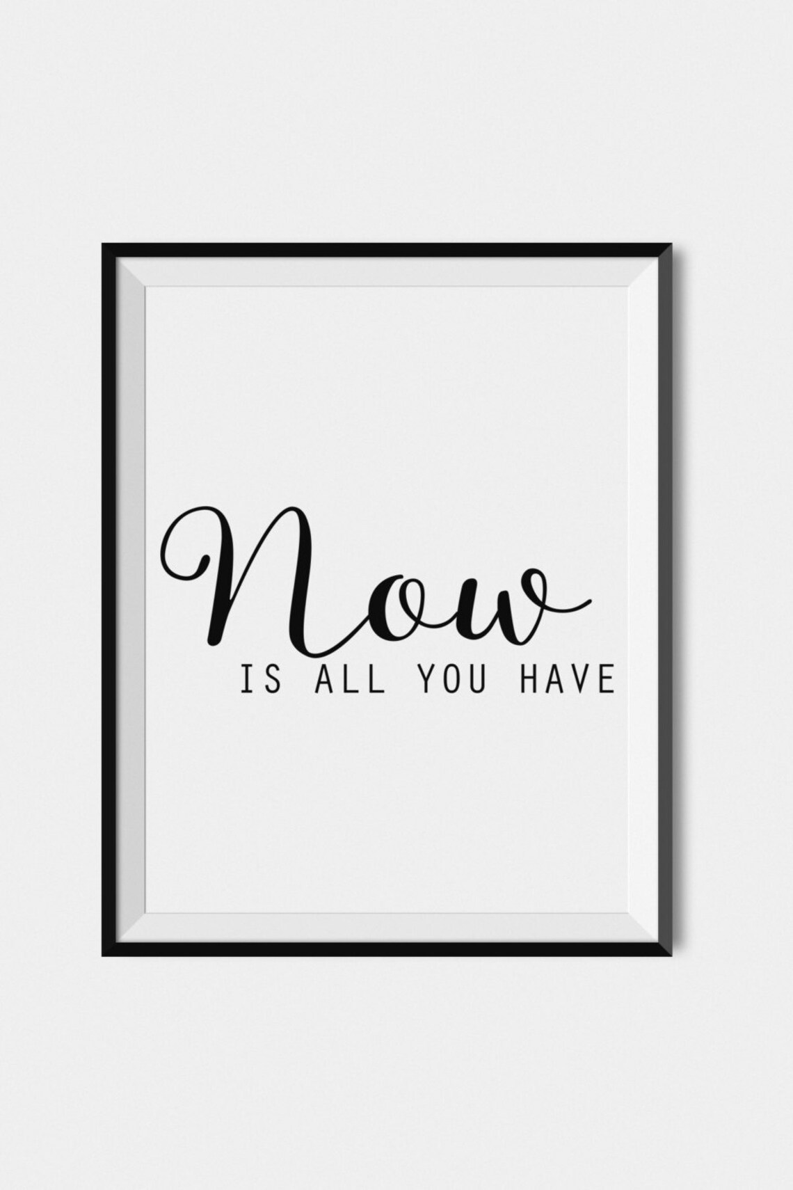Black and White Typography Quote Wall Art Print - Image 2