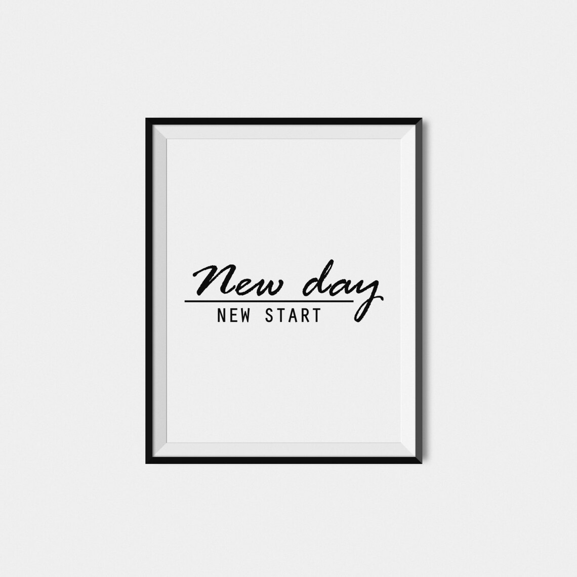Inspirational Typography Quote Art Print, Black White - Image 2