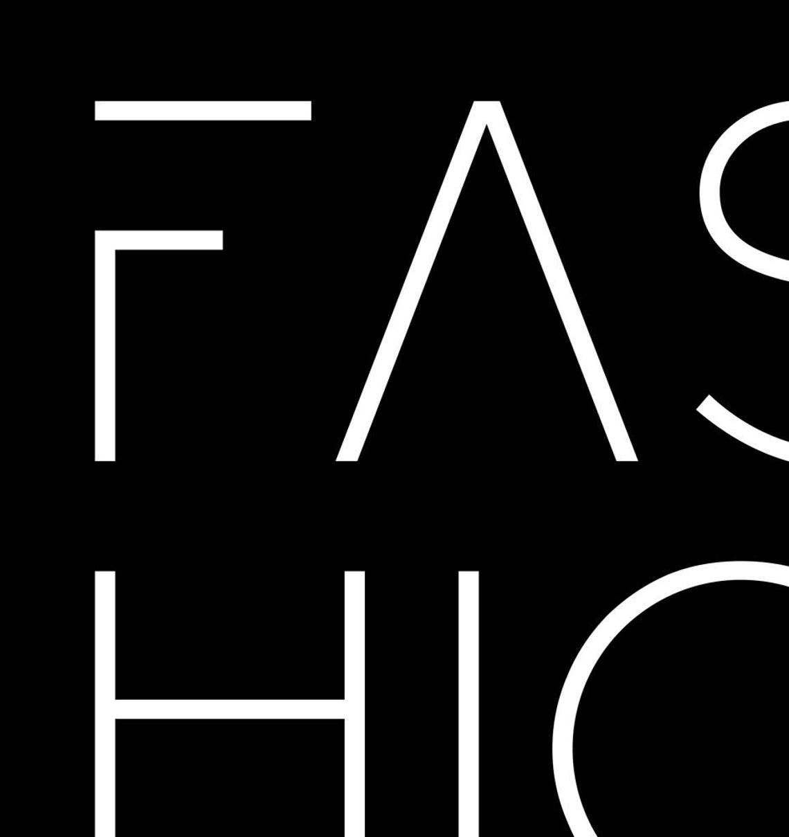 Fashion Bold Split Typography Black And White Modern Wall Art Poster - Image 3