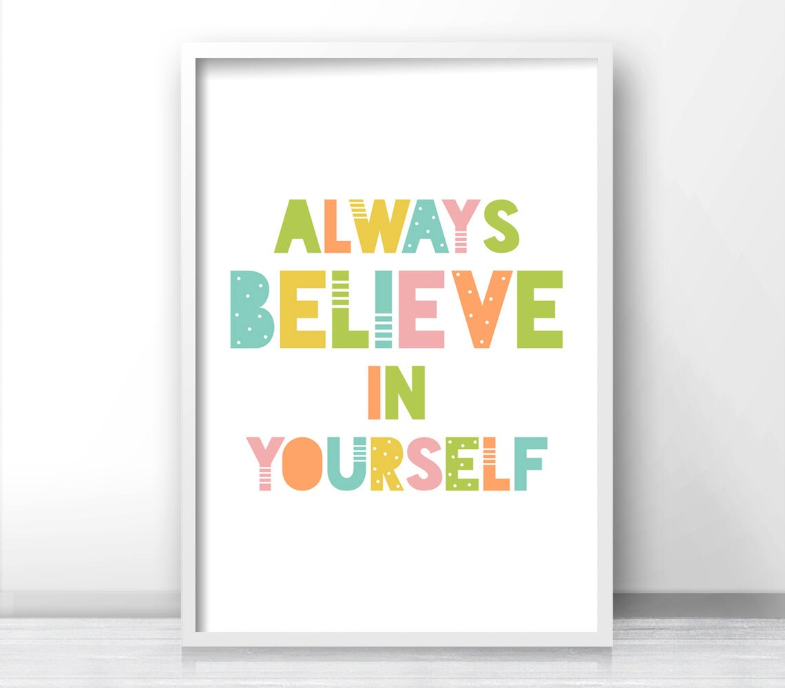 Kids Pastel Nursery Affirmation Art Print, Playroom Decor - Image 3