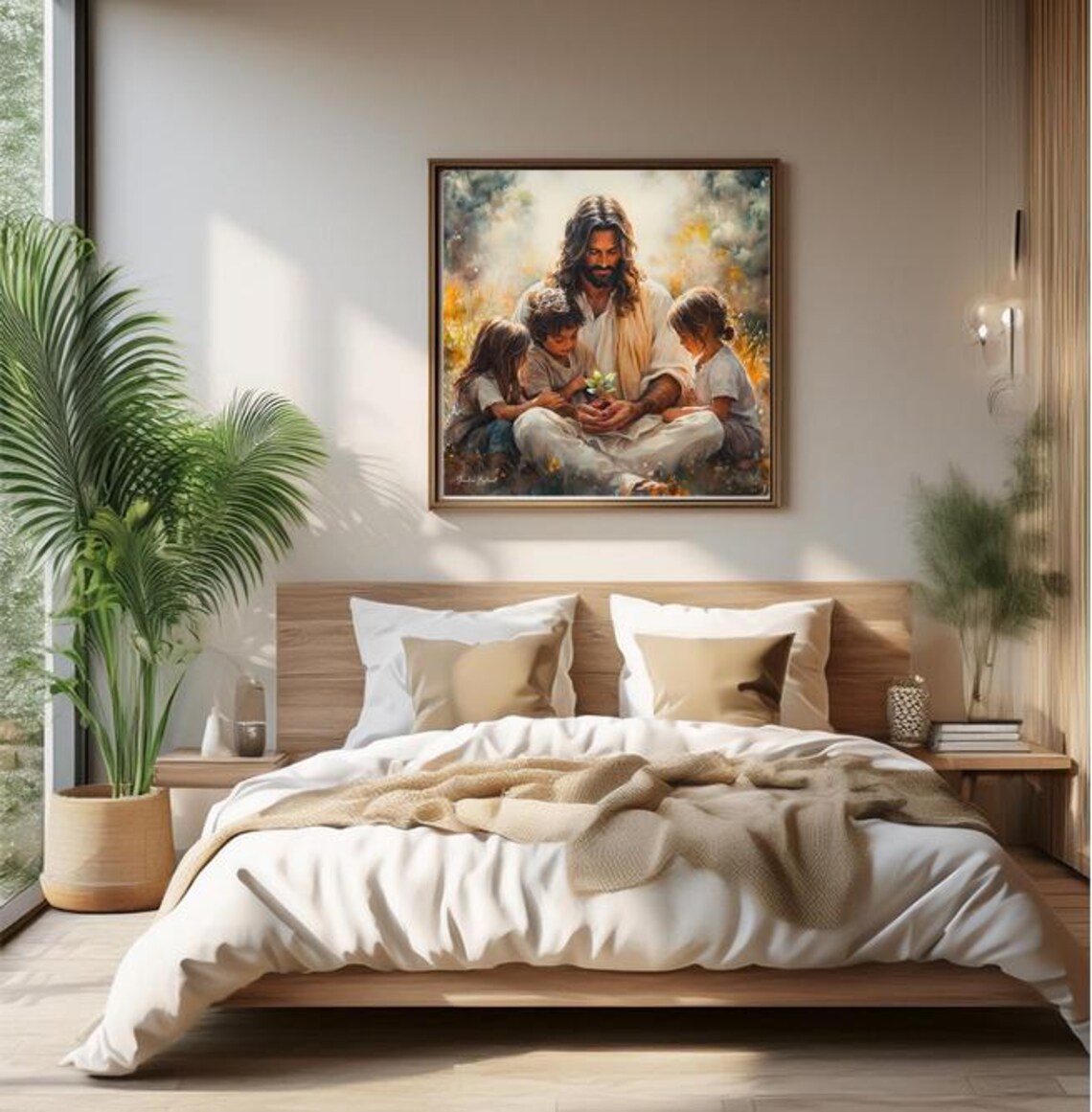 Jesus Children Plant Fine Art Giclee Print - Image 5