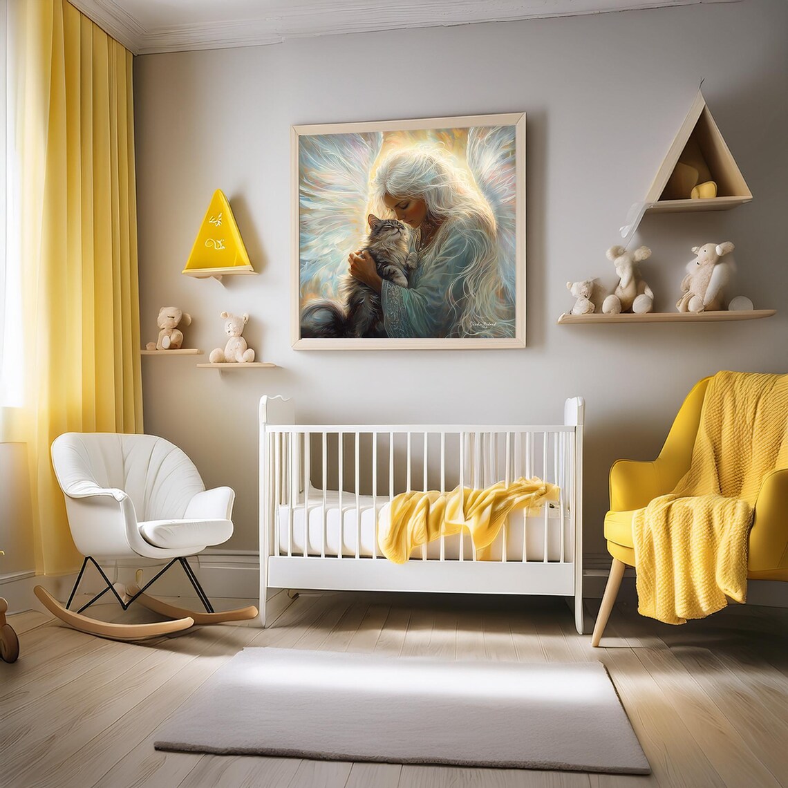 Guardian Angel Of Cats, Cat Lover Gift - Image 2