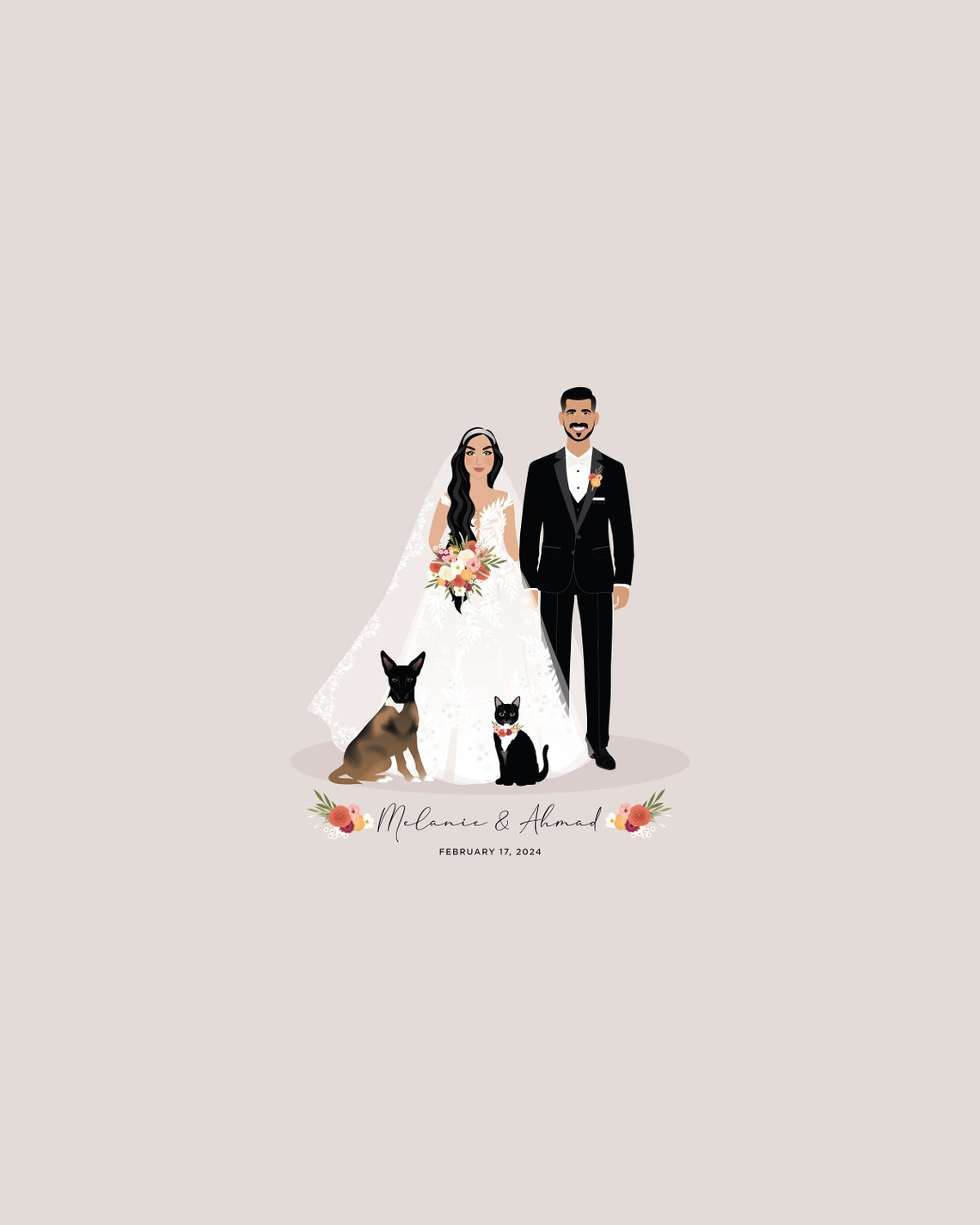 Wedding Guest Book Alternative Personalized Wedding Couple Art Print Or For Guest Signatures Custom Wedding Keepsake - Image 4