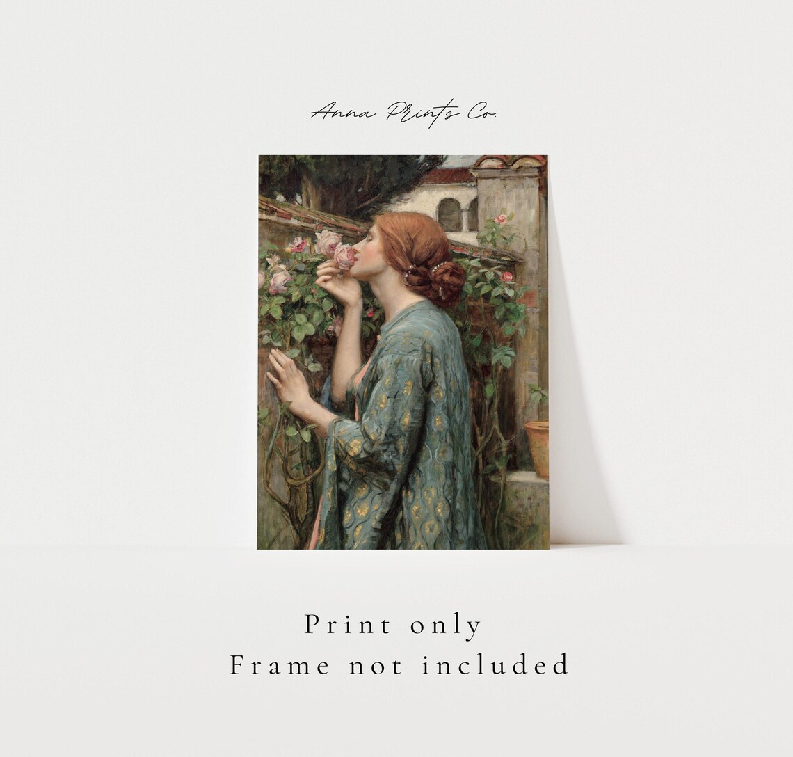 The Soul of the Rose, Waterhouse Pre-Raphaelite Art Print - Image 3