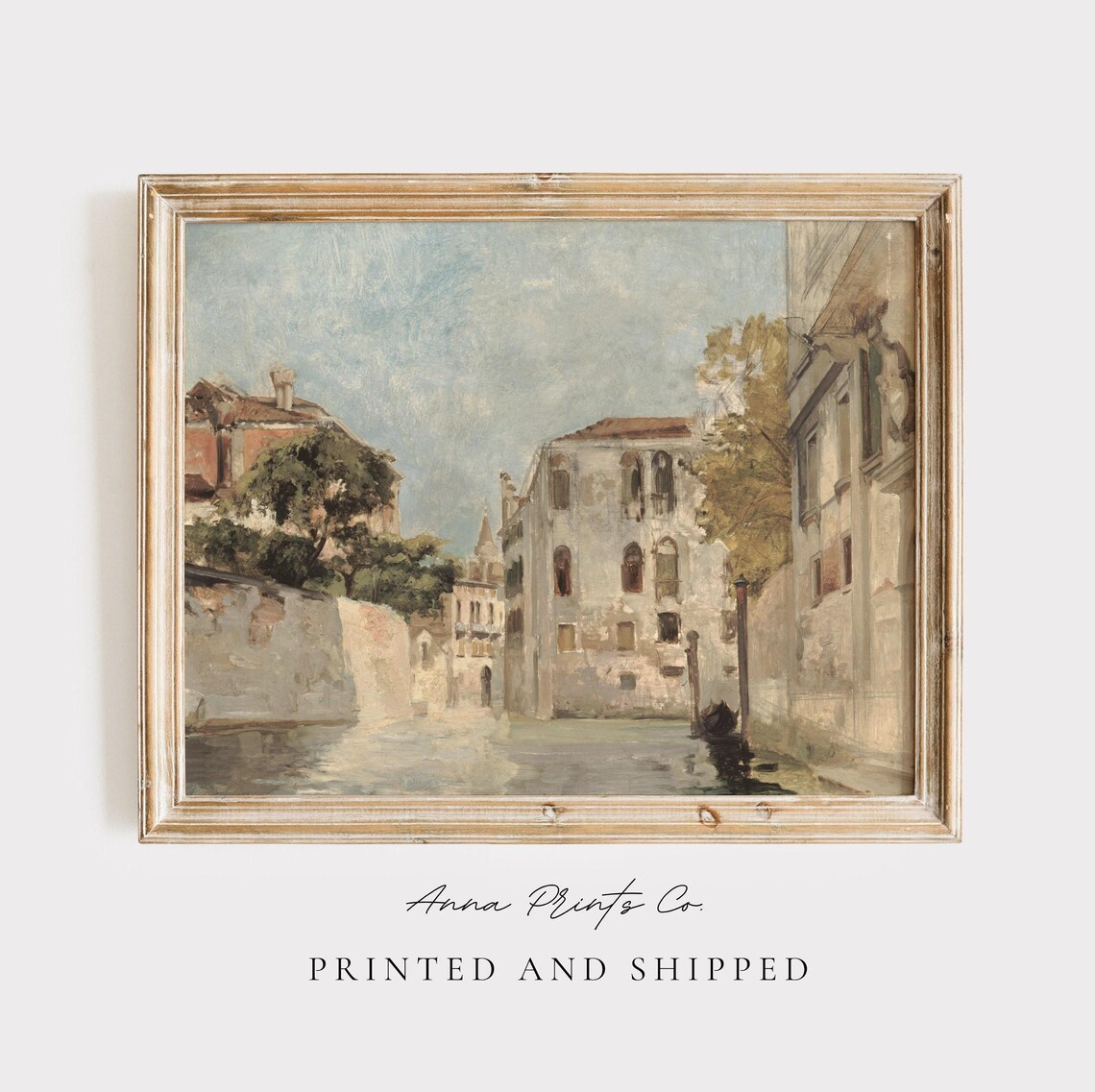 Venice Italy Vintage Cityscape, Victorian Art Print