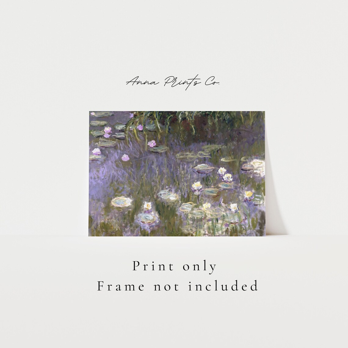 Claude Monet Water Lilies, Vintage Impressionist Art Print - Image 3