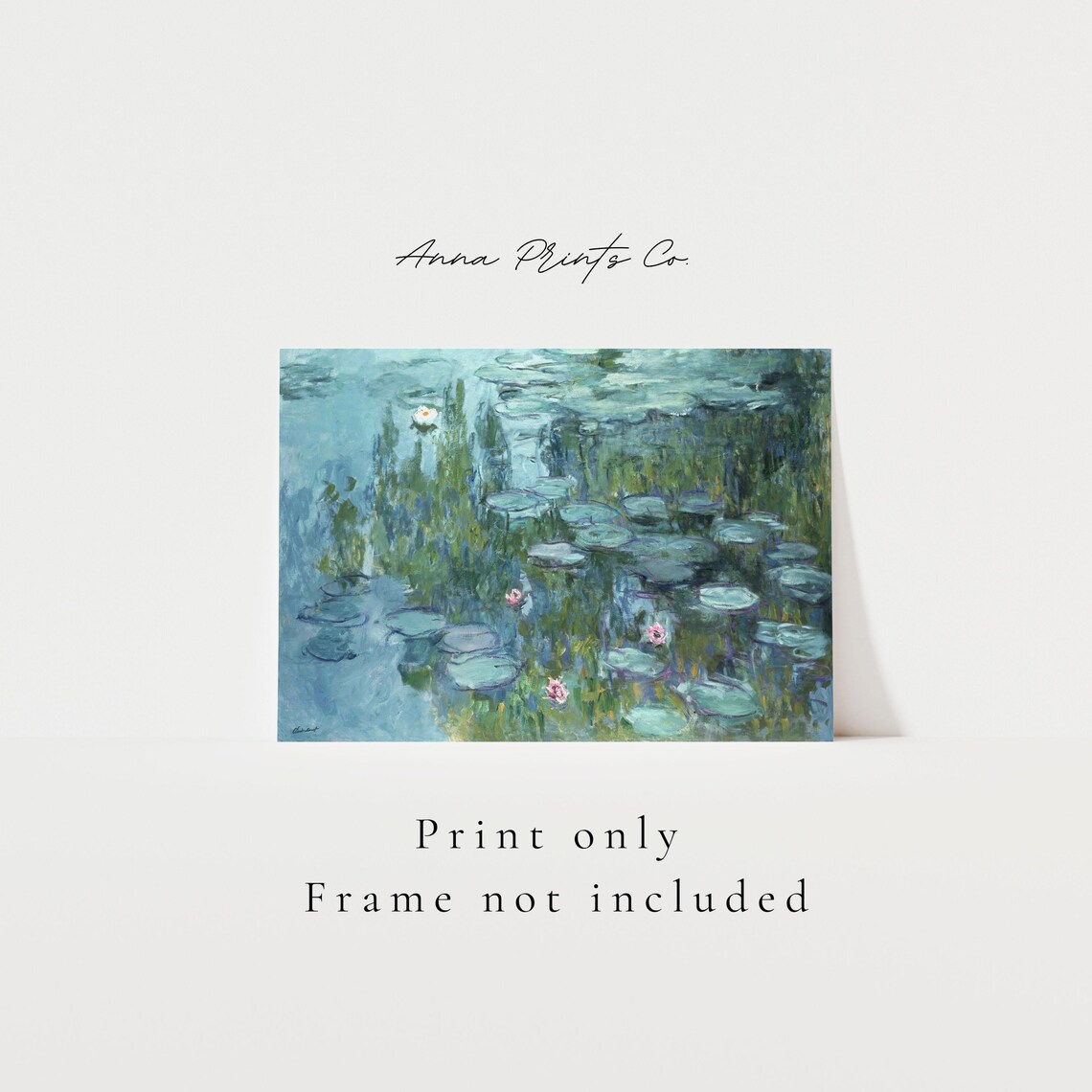 Claude Monet Water Lilies 1915, Vintage Art Print - Image 3