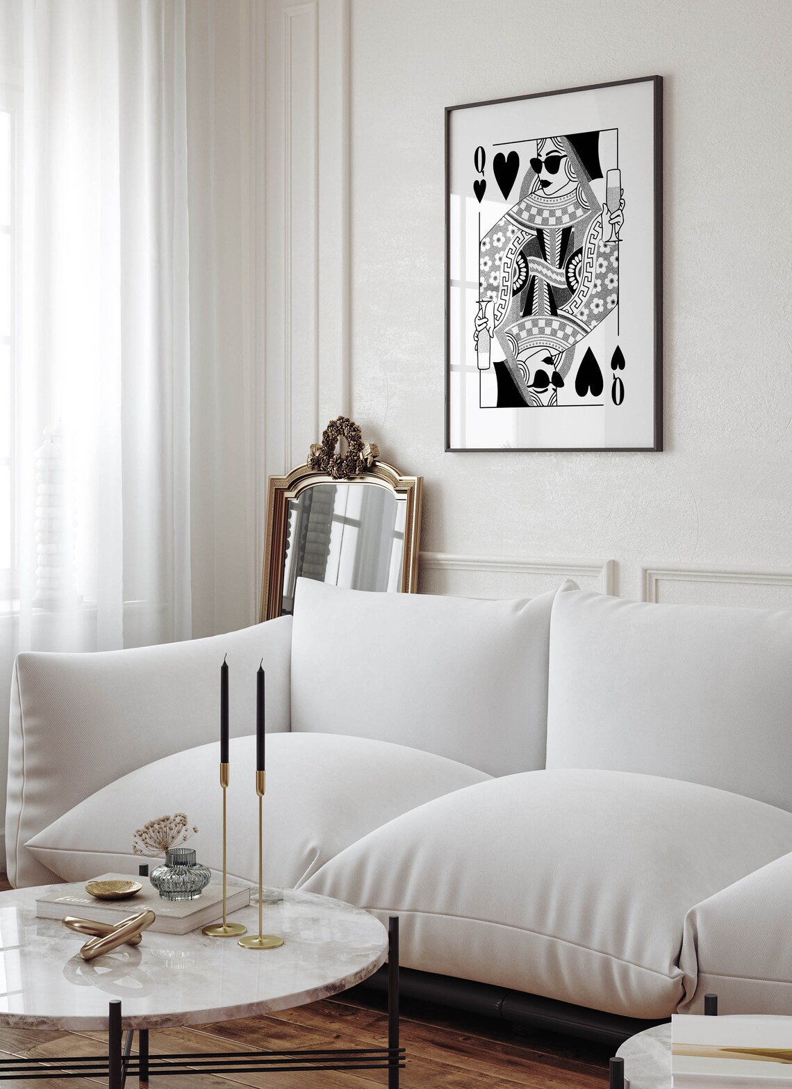 Queen Of Hearts Edgy Poster, Groovy Decor - Image 3