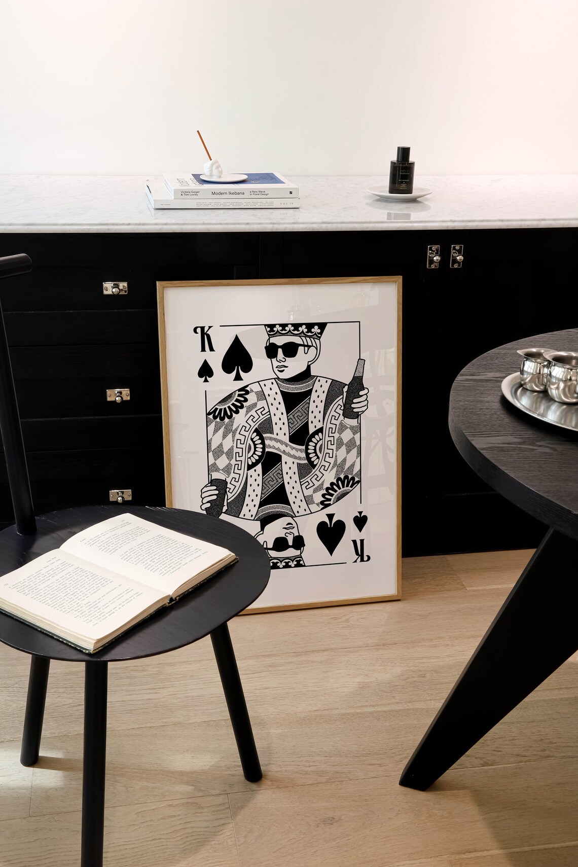 Poker Retro Funky Poster, Apartment Bar Cart Decor - Image 3