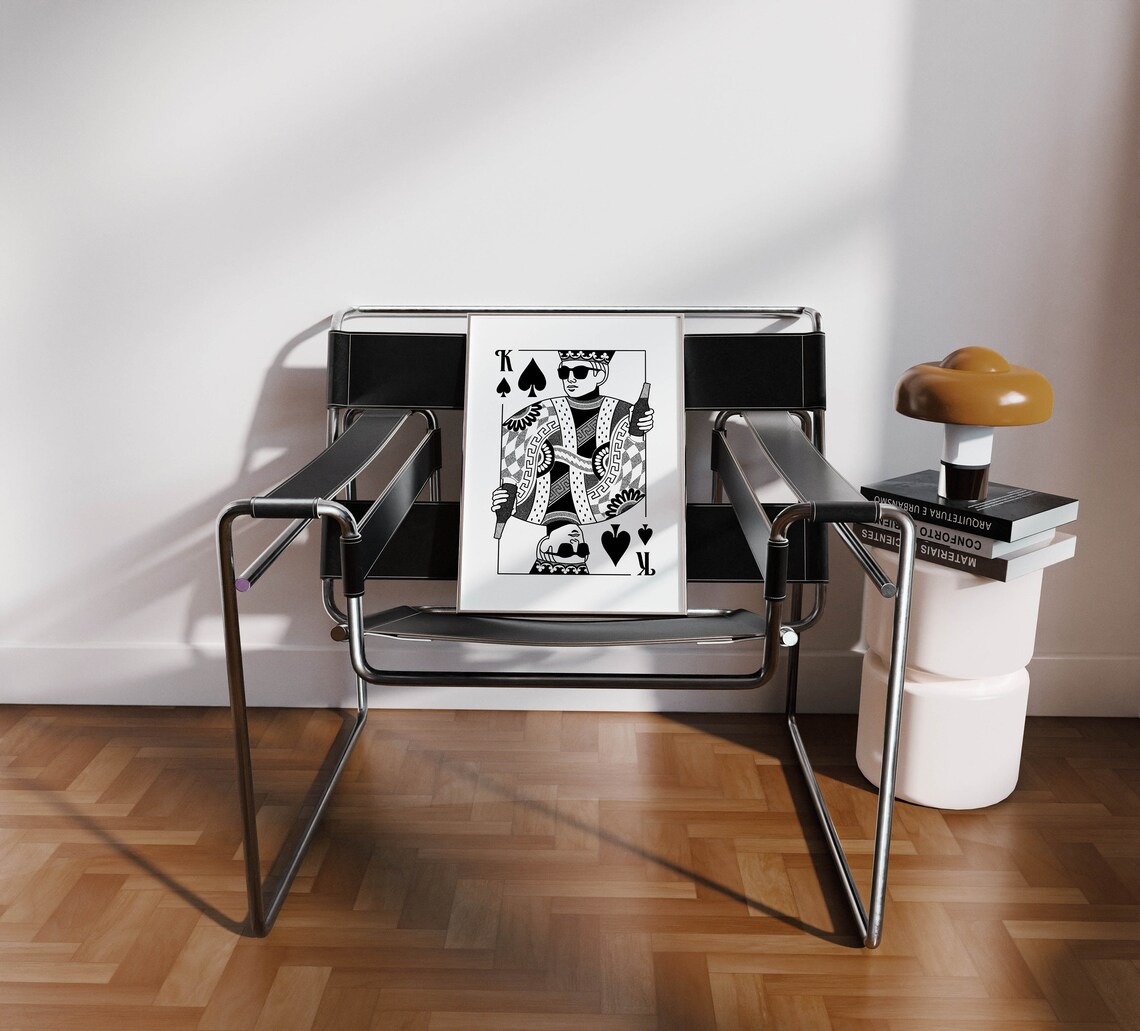 Poker Retro Funky Poster, Apartment Bar Cart Decor - Image 2