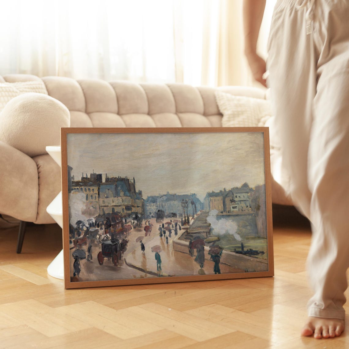 Claude Monet The Pont Neuf Paris Rainy Day Impressionist Art Poster