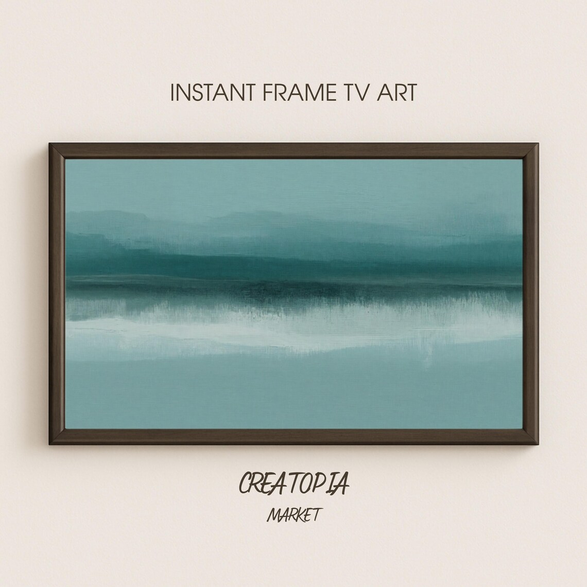 Samsung Frame Tv Art Sea Of Stillness Minimalist Abstract
