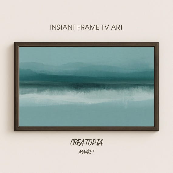 Samsung Frame Tv Art Sea Of Stillness Minimalist Abstract