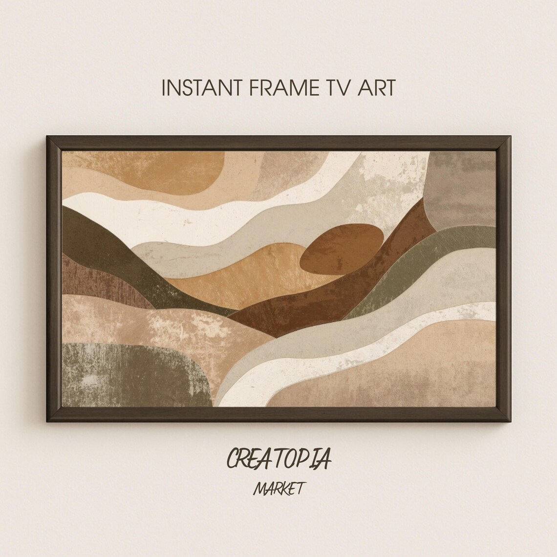 Organic Flow Mid-Century Abstract Art Print